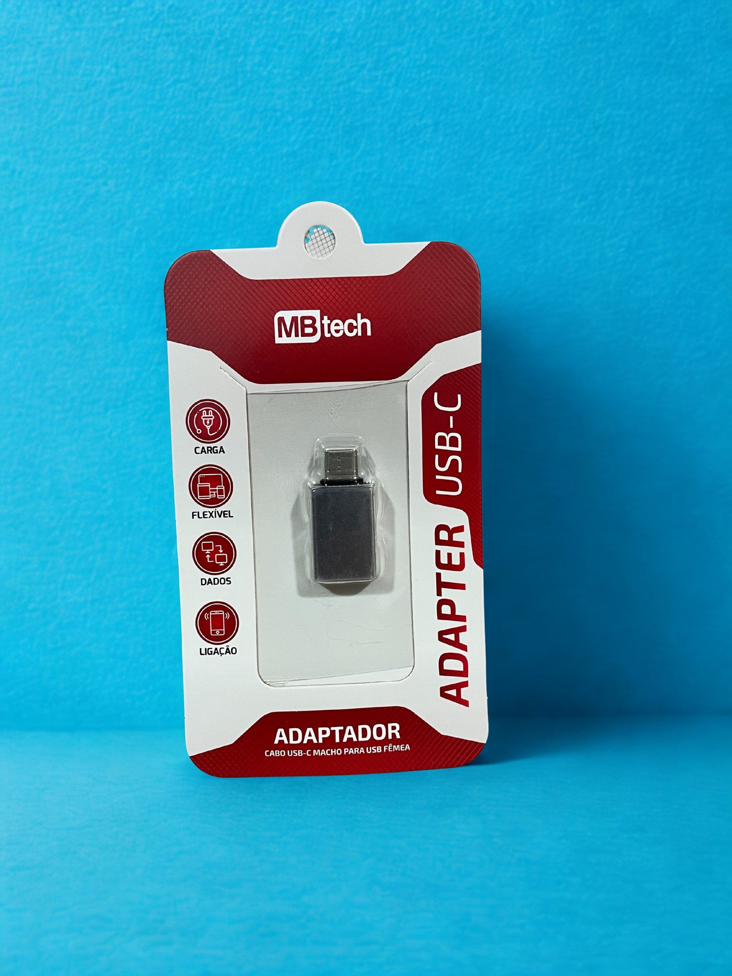Adaptador USB-C Macho/ USB Hembra Carga/ Datos Plata