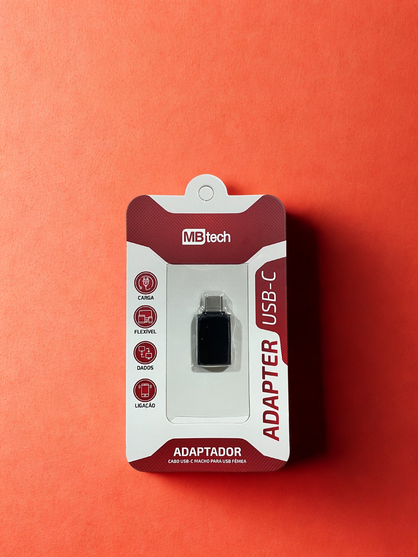 Adaptador USB-C Macho/ USB Hembra Carga/ Datos Negro