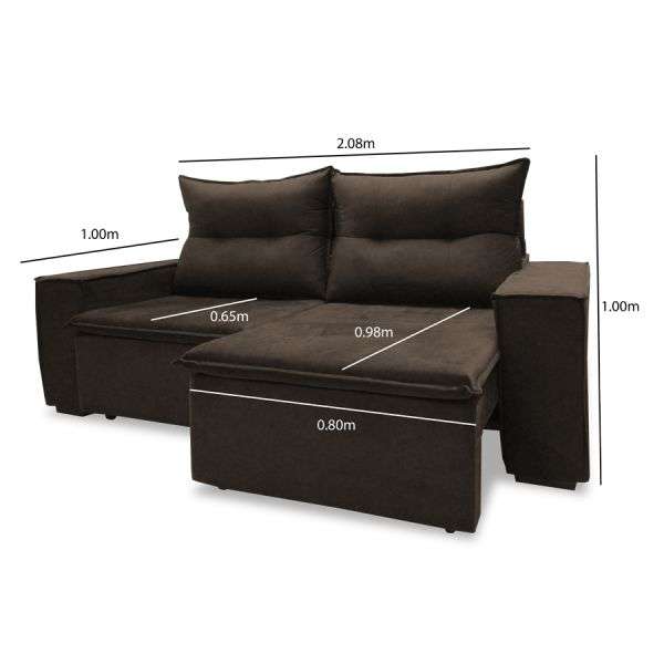 SOFA ABBA CANAA T RETRÁCTIL MARRON 897