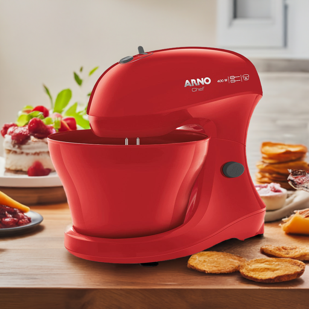 BATIDORA ARNO CHEF RED 400W 5V CAP. 5 L