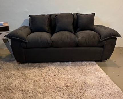 SOFA MOVELMAX ARAMI 3+2 LUGARES MARRON + ALMOHADAS