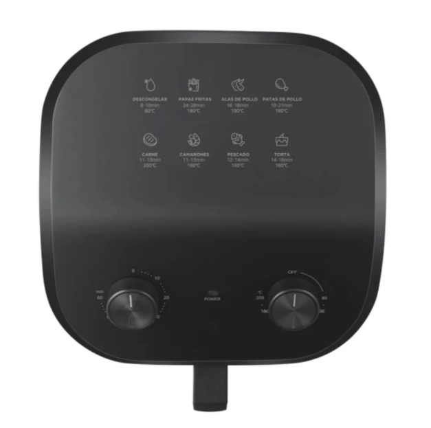 Freidora Air Fryer Midea 4.5 Litros Negra