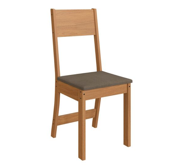 JUEGO DE COMEDOR ABBA 1500 6 SILLAS ATLANTA INDEKES FREIJO | OFF WHITE | TELA CACAO