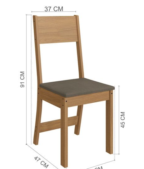 JUEGO DE COMEDOR ABBA 1500 6 SILLAS ATLANTA INDEKES FREIJO | OFF WHITE | TELA CACAO