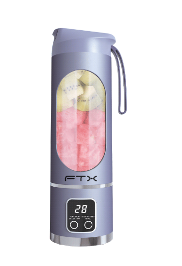 LICUADORA PERSONAL FTX 25W RECARGABLE 3 FUNCIONES MORADO PB-WH