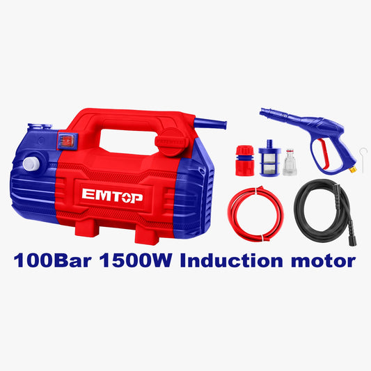 Hidro lavadora 1500W. 100Bar. Motor a Inducción Emtop