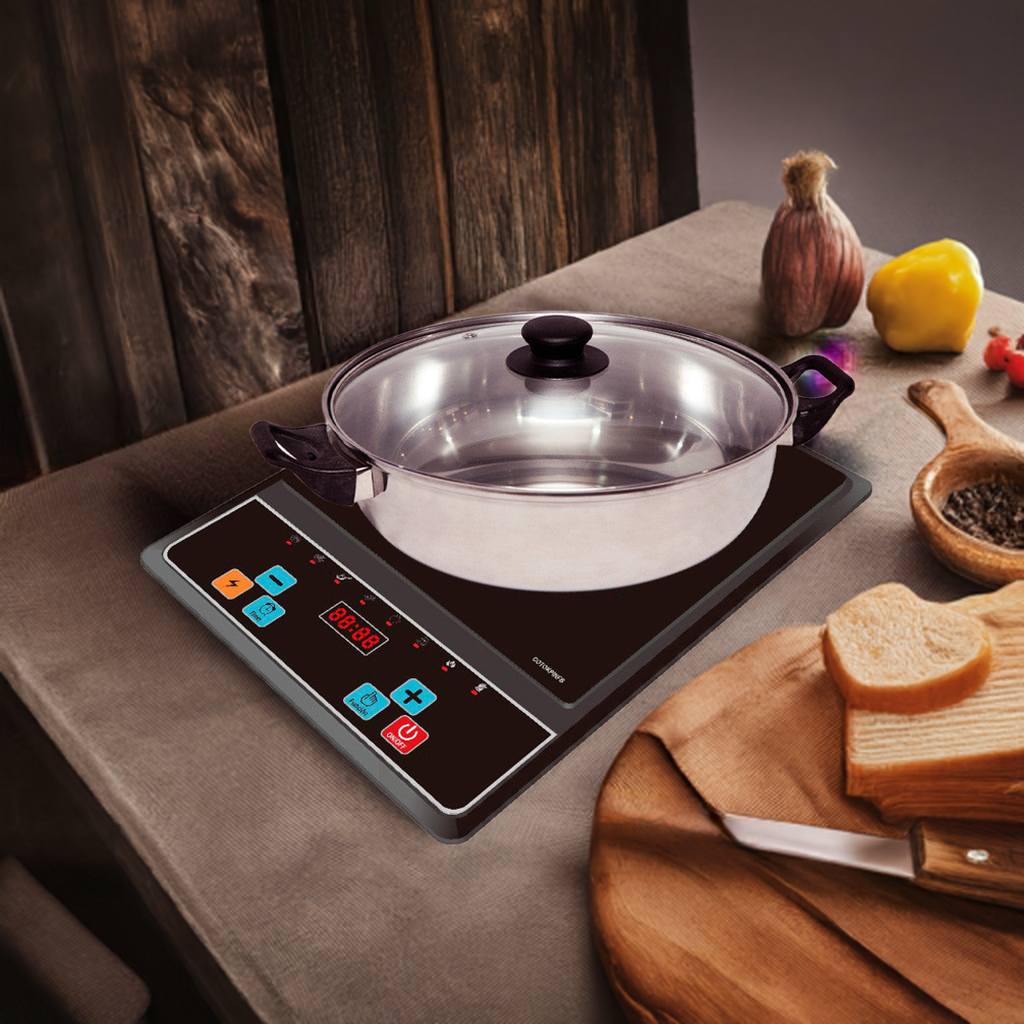 PLACA INFRARROJA TOKYO + OLLA 2000W MULTIFUNCIÓN CON TIMER