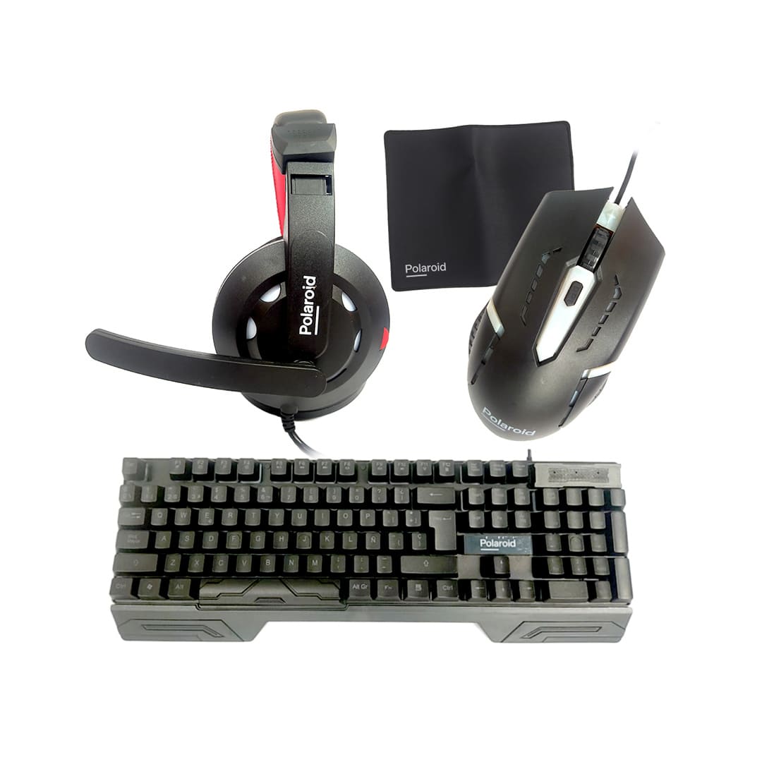 Wired Keyboard + Mouse + Mouse Pad + Headset 4 In 1 Kit