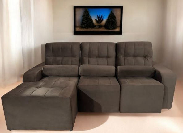 SOFA RETRACTIL UNANIME FILADELFIA MARRON