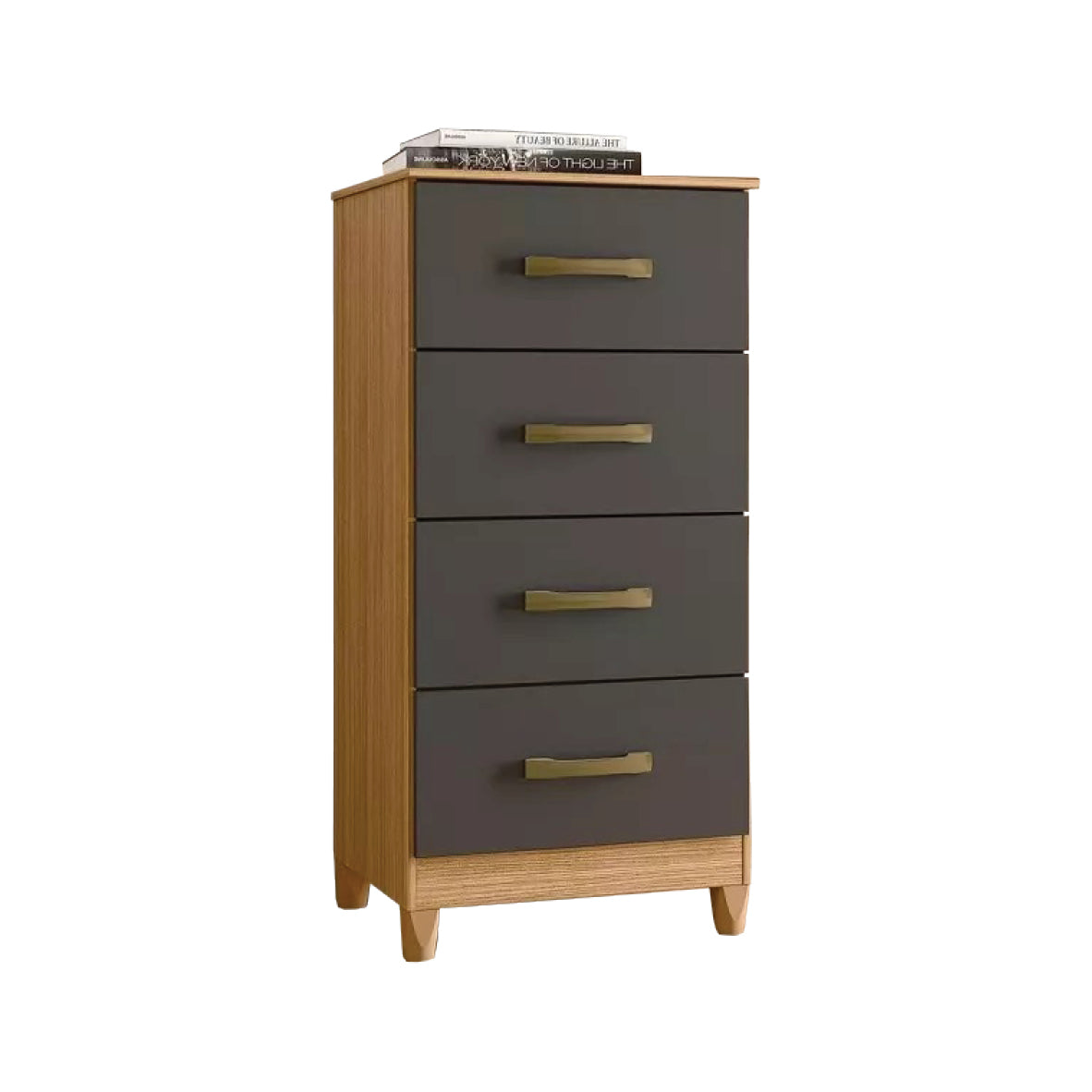 COMODA MOVELMAX MOBI 4 CAJONES NATURE TITANIO