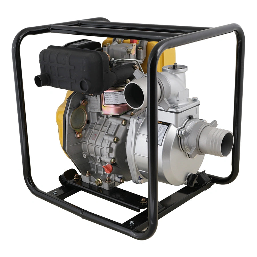 MOTOBOMBA DIESEL WASKO 3" 5.5HP CON ARRANQUE MANUAL. CGZ80-30W