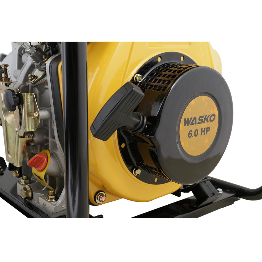 MOTOBOMBA DIESEL WASKO 3" 5.5HP CON ARRANQUE MANUAL. CGZ80-30W