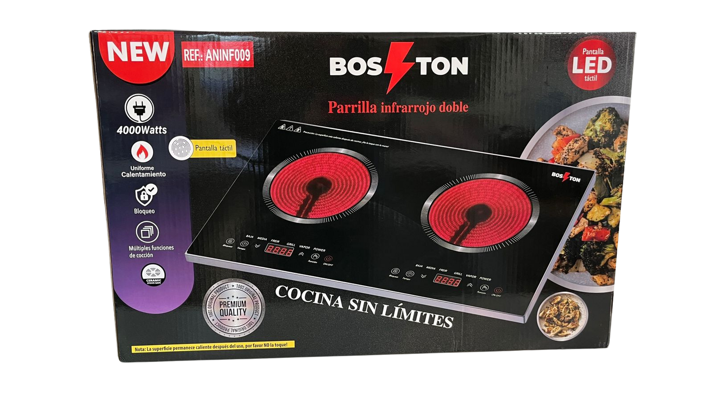 COCINA INFRARROJA DOBLE BOSTON