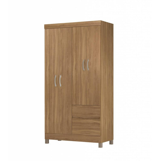 ROPERO LOTUS MOVELMAX 4 PUERTAS 2 CAJONES ALMENDRA