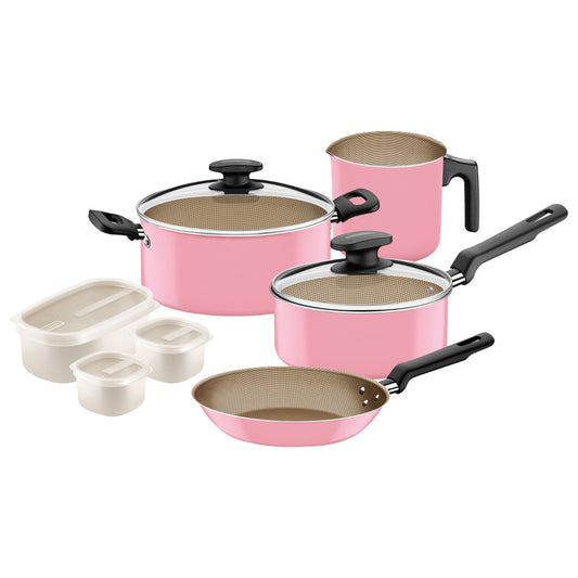 Juego de ollas 7 piezas. New Turquia Rosa