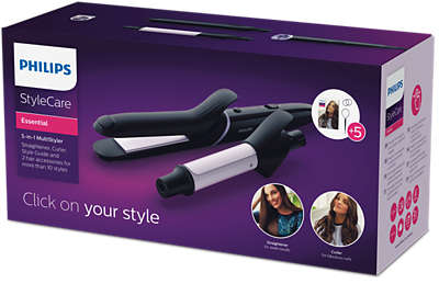 SET PHILIPS BHH811/00 ALISADOR + ONDULADOR 5 ACC 210?C CERAMIC 220V
