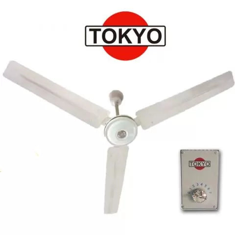 VENTILADOR DE TECHO 56" TOKYO 7 VELOCIDADES CAJA METAL