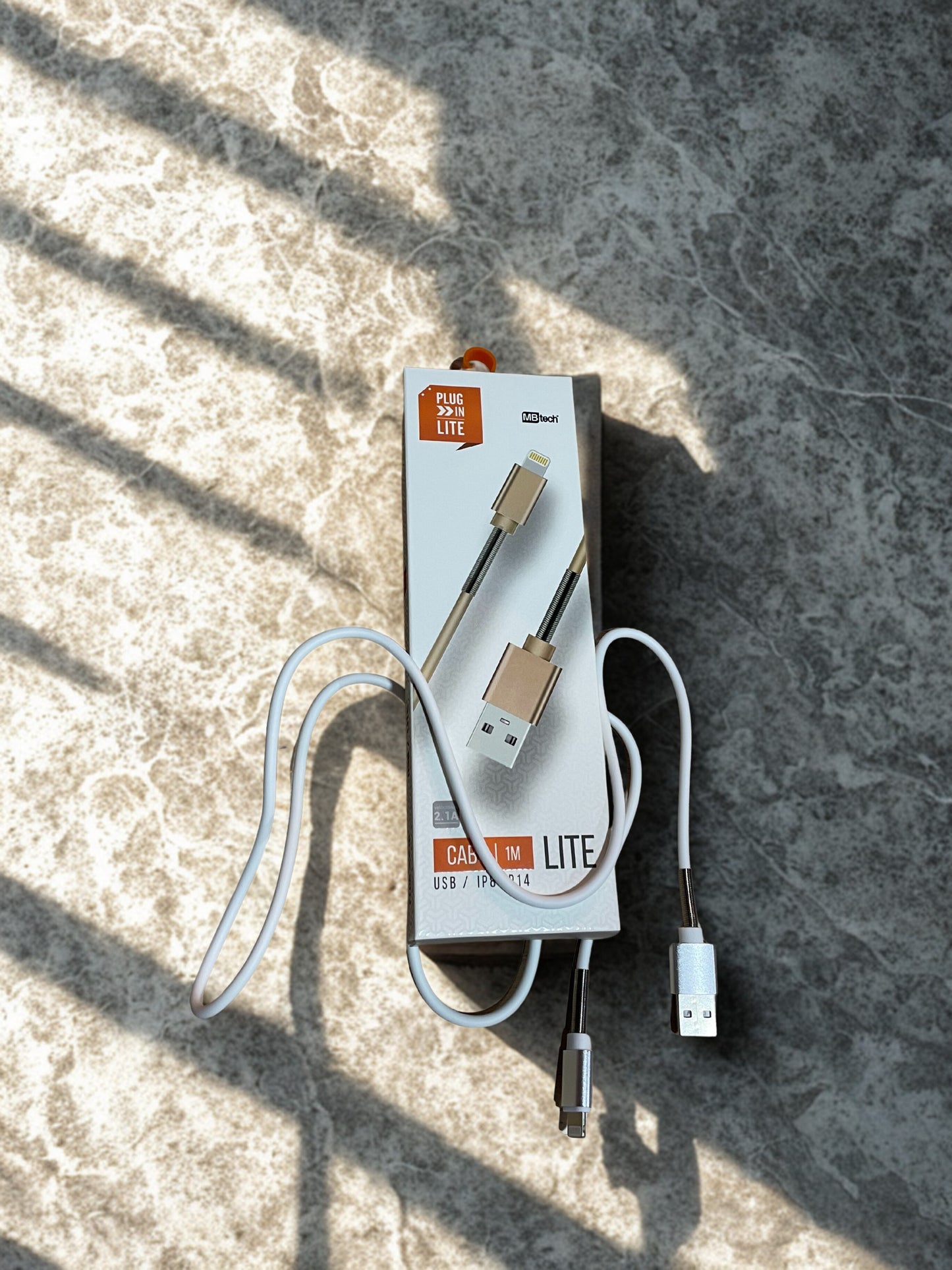CABLE USB 1M USB/IPHONE CARGA/DATOS BLANCO