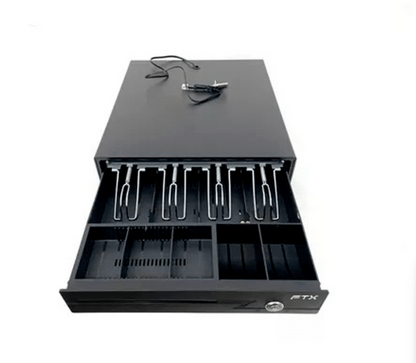 CAJA DE DINERO FTX LAS-335 ACERO RJ11/4B/5M/1R 335MM X 360MM X 80MM