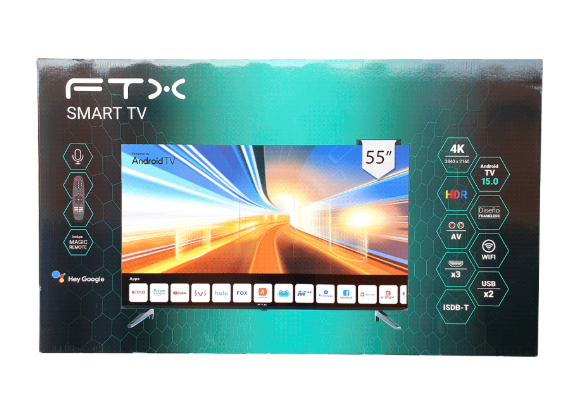 TV 55" FTX55UHD5V1 4K UHD DIG/3HDMI/2USB/RED/AND15