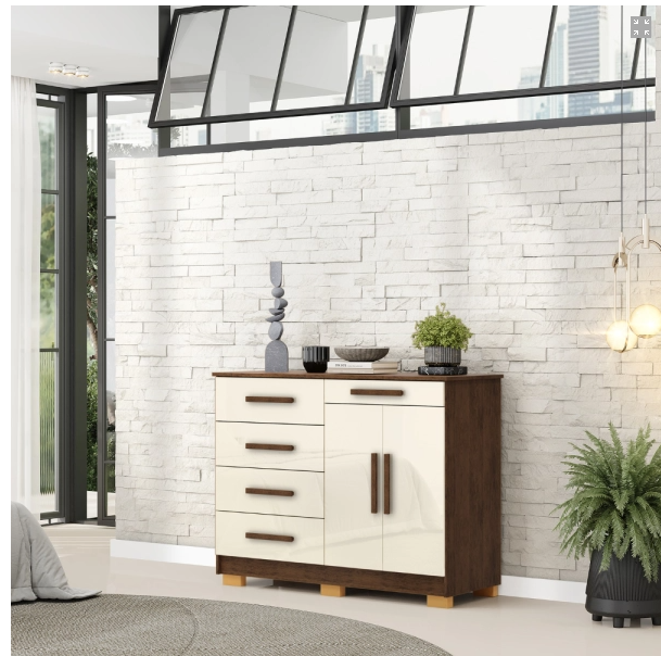 ROPERO MOVELMAX ISAAC 6 PUERTAS 3 CAJONES + CÓMODA SIRIUS 5 CAJONES 2 PUERTAS MOVELMAX