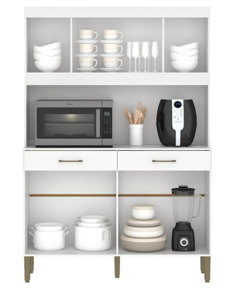 KIT DE COCINA MOVELMAX LAURA 1.20 8 PUERTAS BLANCO 03612