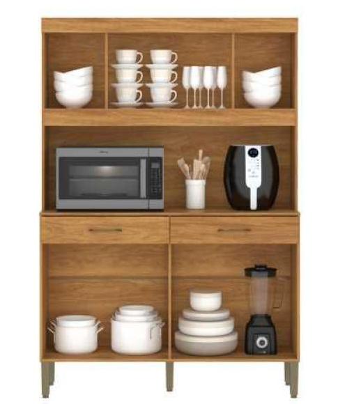 KIT DE COCINA MOVELMAX LAURA 1.20 8 PUERTAS CINAMOMO/GRAFITTO 03614