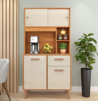 KIT DE COCINA MOVELMAX DALIA 0.90 4 PUERTAS CINAMOMO/OFF WHITE 03615