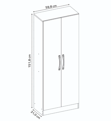 Multiuso Dispensero 2 Puerta 56096 Notavel Blanco