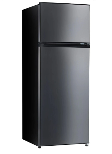 Heladera Midea 300 Litros Frío Húmedo 2 puertas Negro