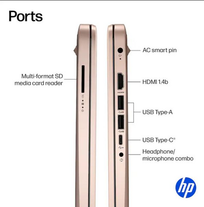 Notebook HP 14-DQ3015 14" Intel Celeron N4500 4 GB DDR4 64 GB eMMC - Pale Rose Gold