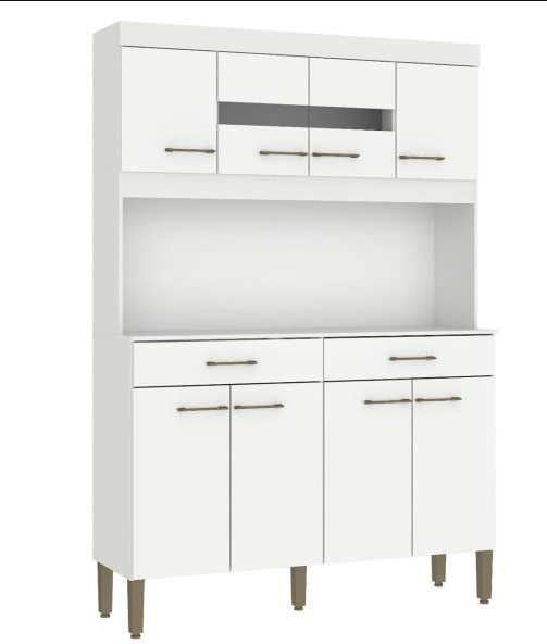 KIT DE COCINA MOVELMAX LAURA 1.20 8 PUERTAS BLANCO 03612