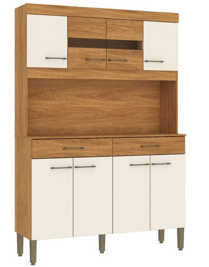 KIT COCINA MOVELMAX LAURA 1.20 CINAMOMO OFF WHITE