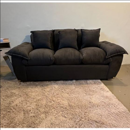 SOFA MOVELMAX NEW ARAMI SILICONADO 3+2 LUGARES MARRON + ALMOHADAS