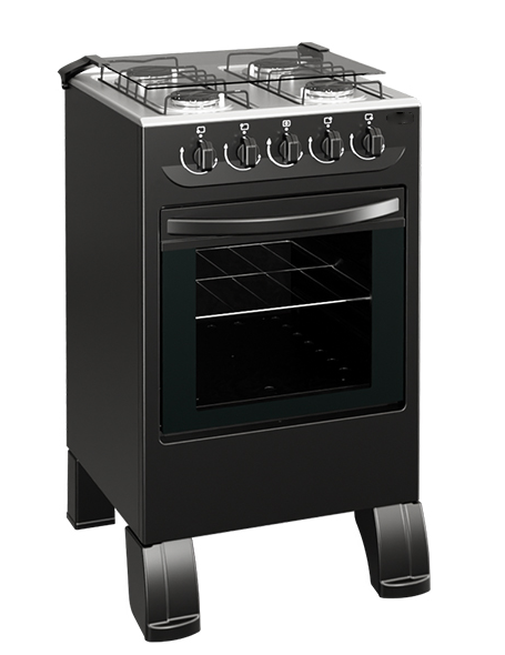 COCINA 4 HORNALLAS MBARETE NEW ABBATEC NEGRO