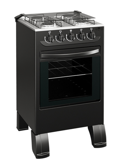 COCINA 4 HORNALLAS MBARETE NEW ABBATEC NEGRO