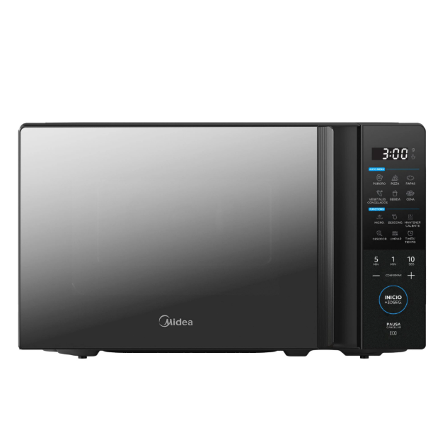 Microondas Midea 20 Lt Negro Espejado 0510MM020CMOE
