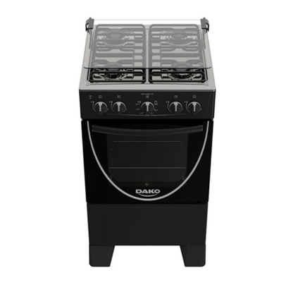 Cocina a Gas Dako Amazonas 4 Hornallas Negra