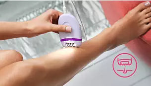 DEPILADORA PHILIPS BRE275/00 OPTI-LIGHT 4 ACC PIERNAS Y CUERPO 2V C/ CABLE 220V