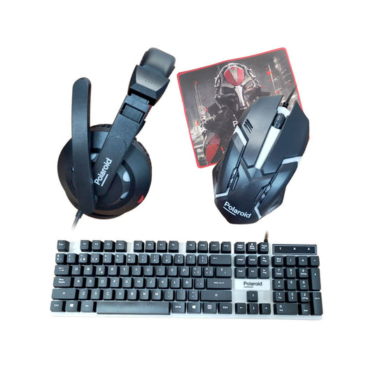 Wired Keyboard + Mouse + Mouse Pad + Headset 4 In 1 Kit