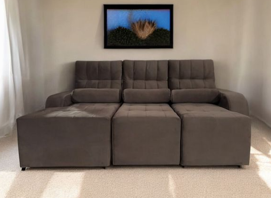 SOFA RETRACTIL UNANIME FILADELFIA MARRON