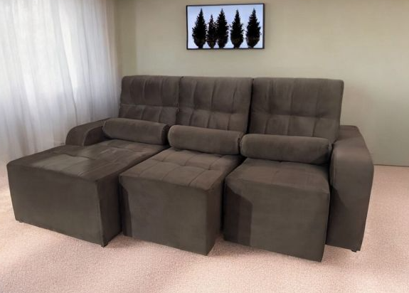 SOFA RETRACTIL UNANIME FILADELFIA MARRON