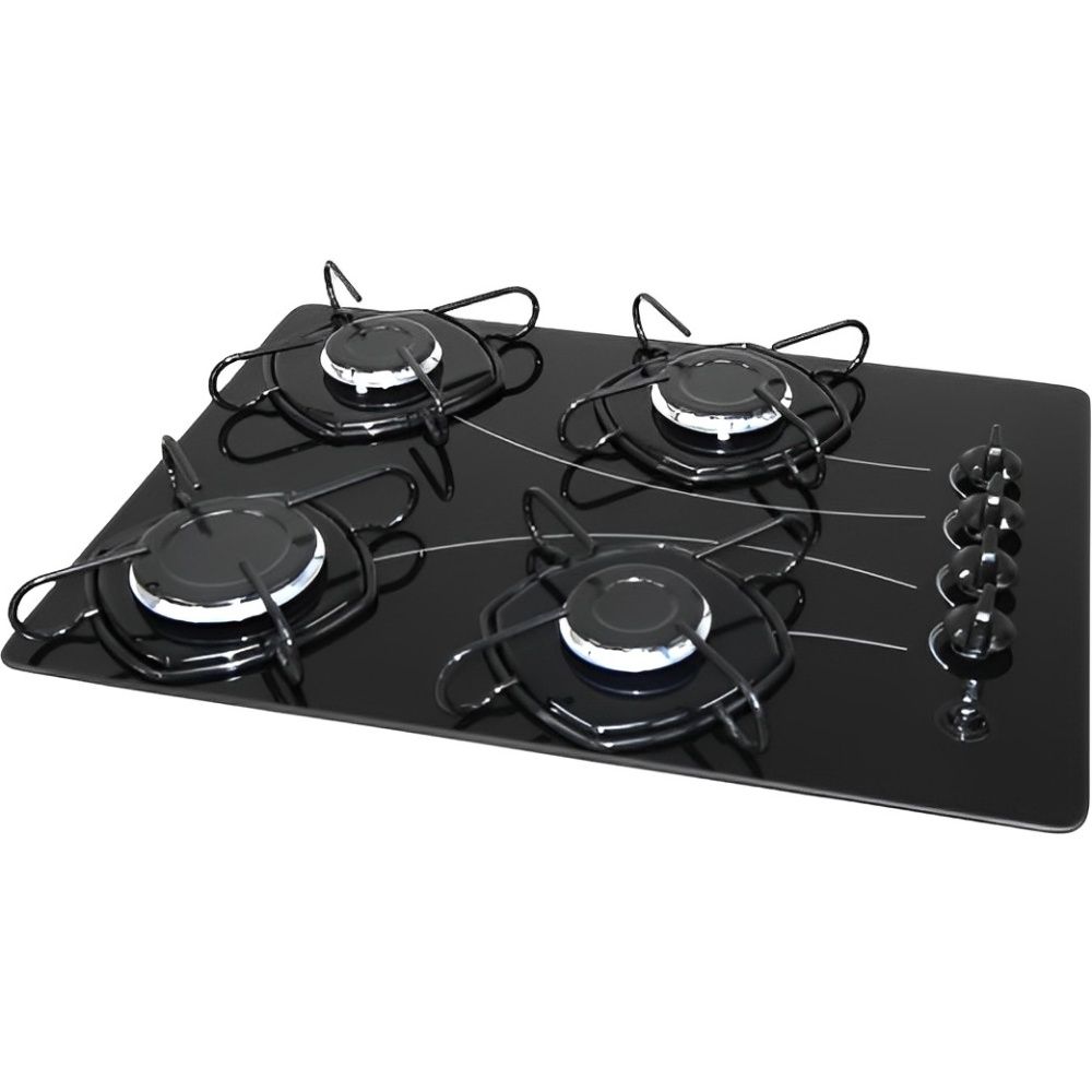 Anafe a Gas Abbatec Cooktop Pop 4 Hornallas - Negro