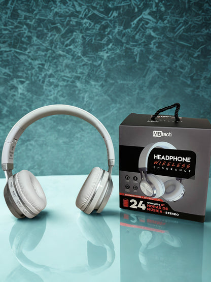 AURICULAR BT INALAMBRICO MBTECH 24 HS P/ANDROID E IOS WH