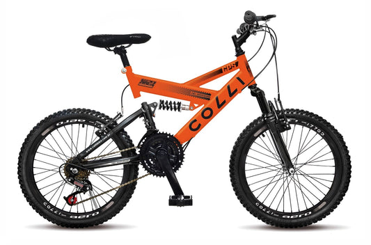 BICICLETA COLLI SUSP ARO 20 NARANJA/NEON