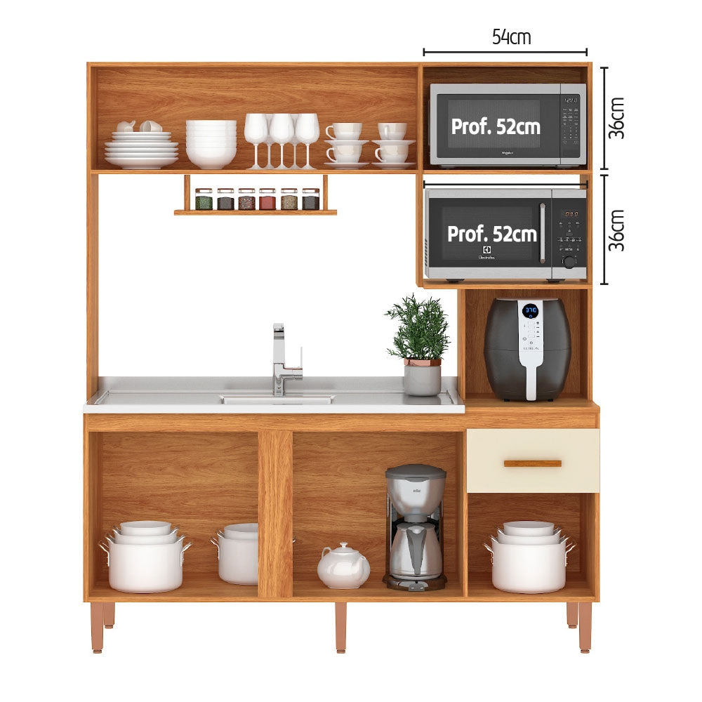 KIT DE COCINA NEW SEVILLA CINAMOMO OFF WHITE