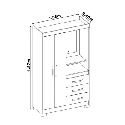 Ropero NT 6020 Freijo Trend Off White