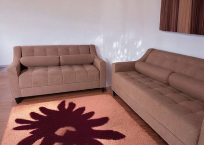 SOFA UNANIME SAMBER 2+3 LUGARES ROSA