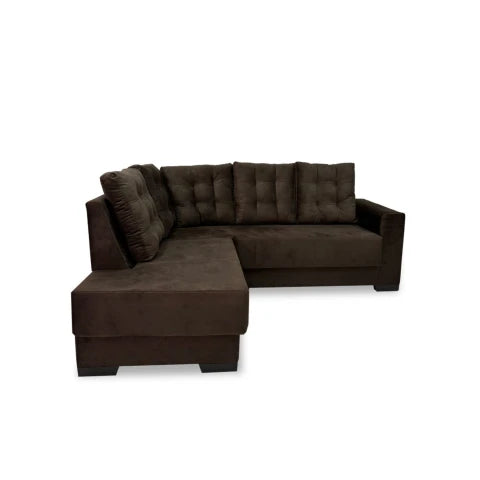 Sofa Abba New Uruguay Esquinero Marrón