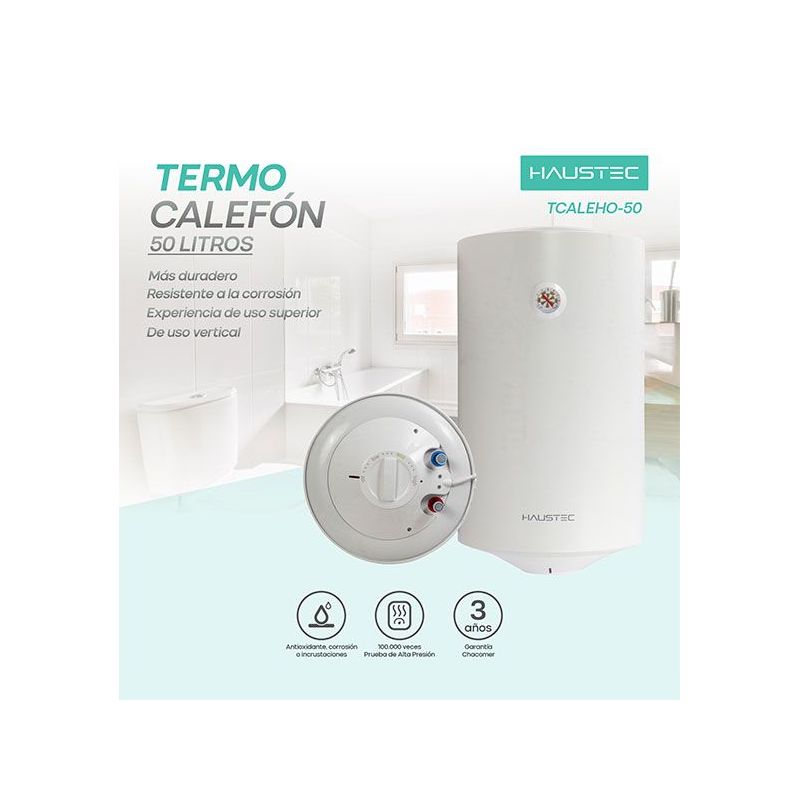 TERMOCALEFON HAUSTEC 50LTS. VERTICAL